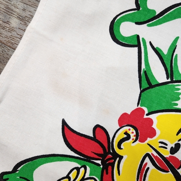 Vintage 50s Cooking Barth and Dryfuss Apron Barbecue Recipe Cotton USA Made - Picture 6 of 9